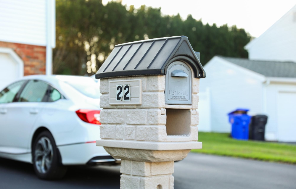 Standard residential brick mailboxes